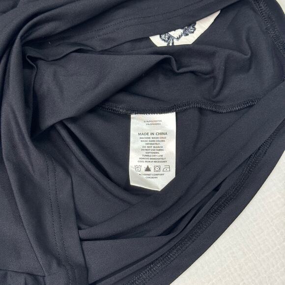 FootJoy Chardonnay Golf Club 3/4 Sleeve Polo Shirt Black Women’s Medium Preppy - Picture 9 of 16